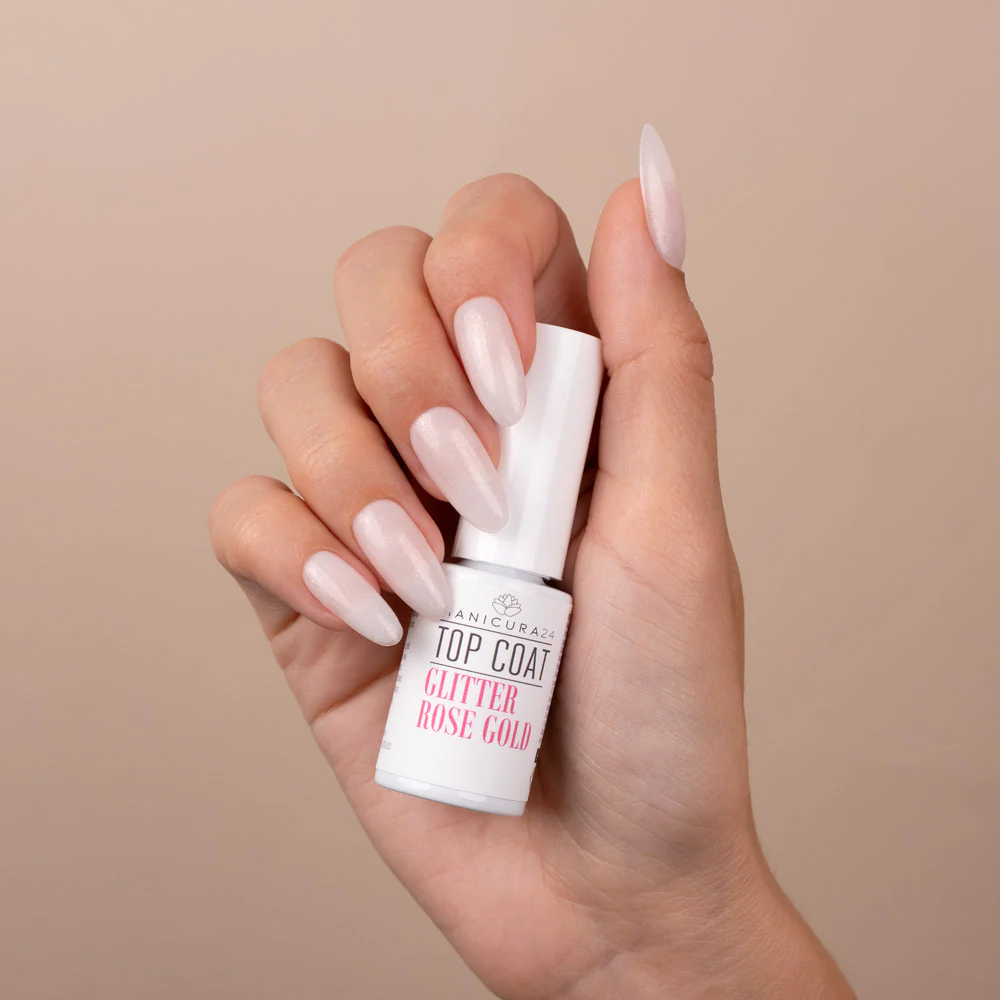 Top Coat Glitter Rose Gold - Image 5